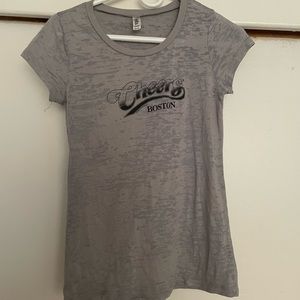 Cheers T Shirt Women Unisex Licensed Classic TV Merchandise Heather Grey Size S.